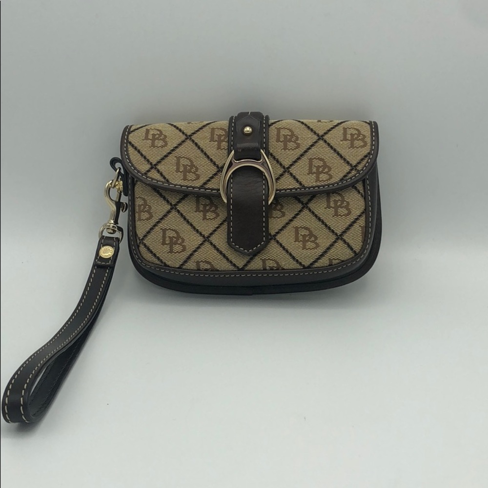 Dooney and Bourke Signature DB Wristlet